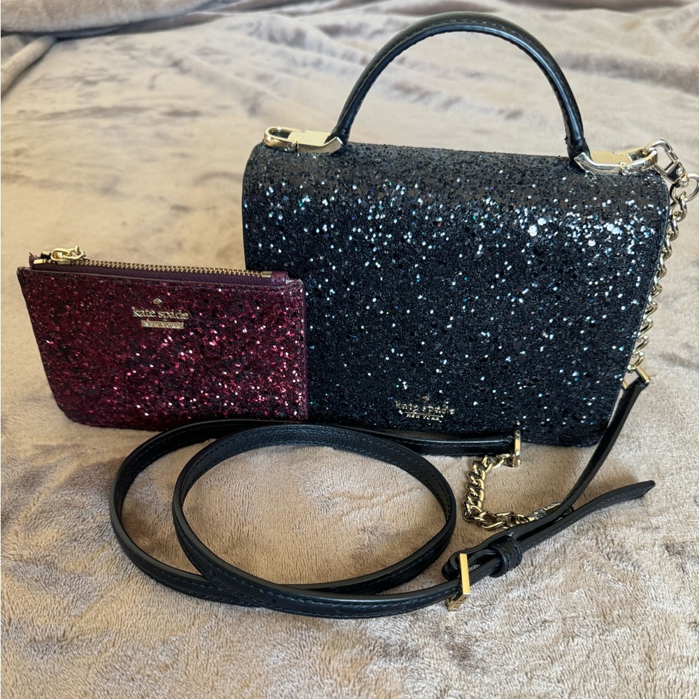 Kate Spade Laurel Way Glitter Bag and Wallet